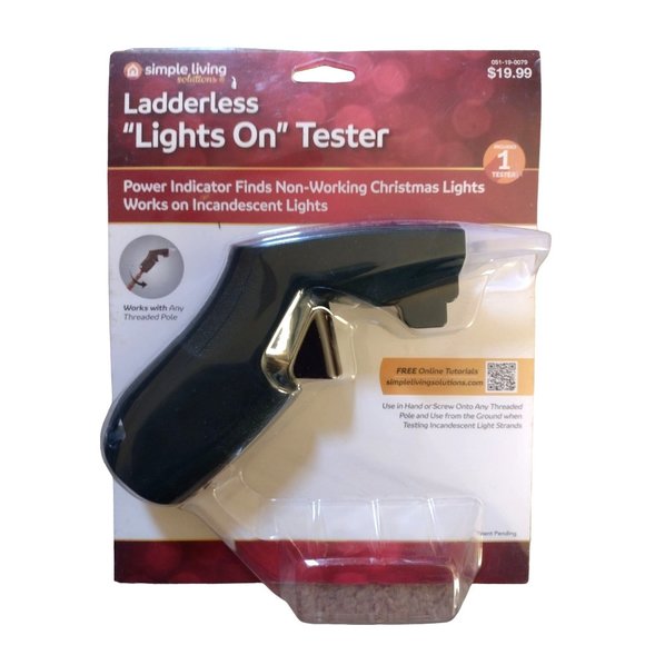 Ladderless “Lights On” Tester For Fixing Your Christmas Lights Tree Bulb - Picture 1 of 4